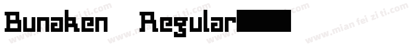 Bunaken Regular字体转换